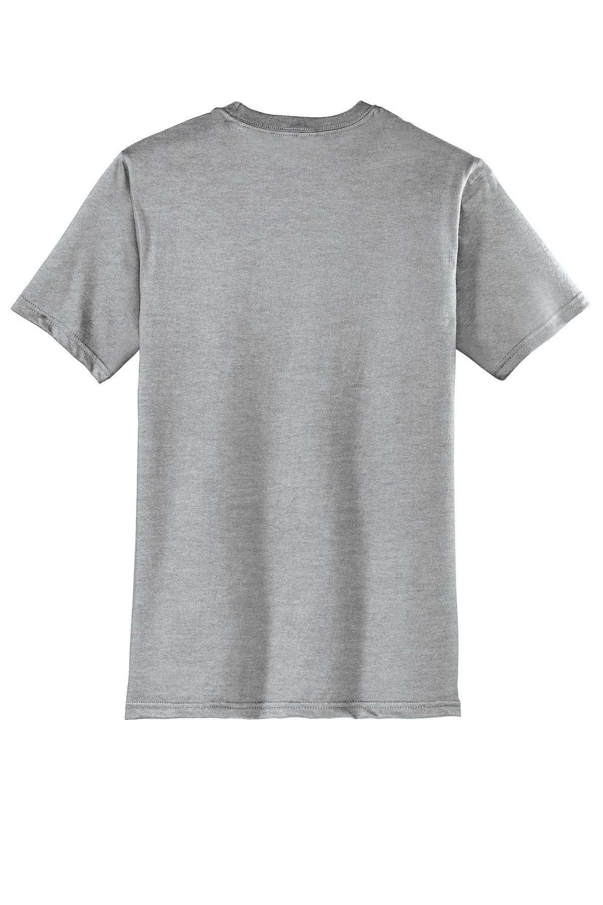 Custom Embroidered District T-Shirts  in Light Heather Grey