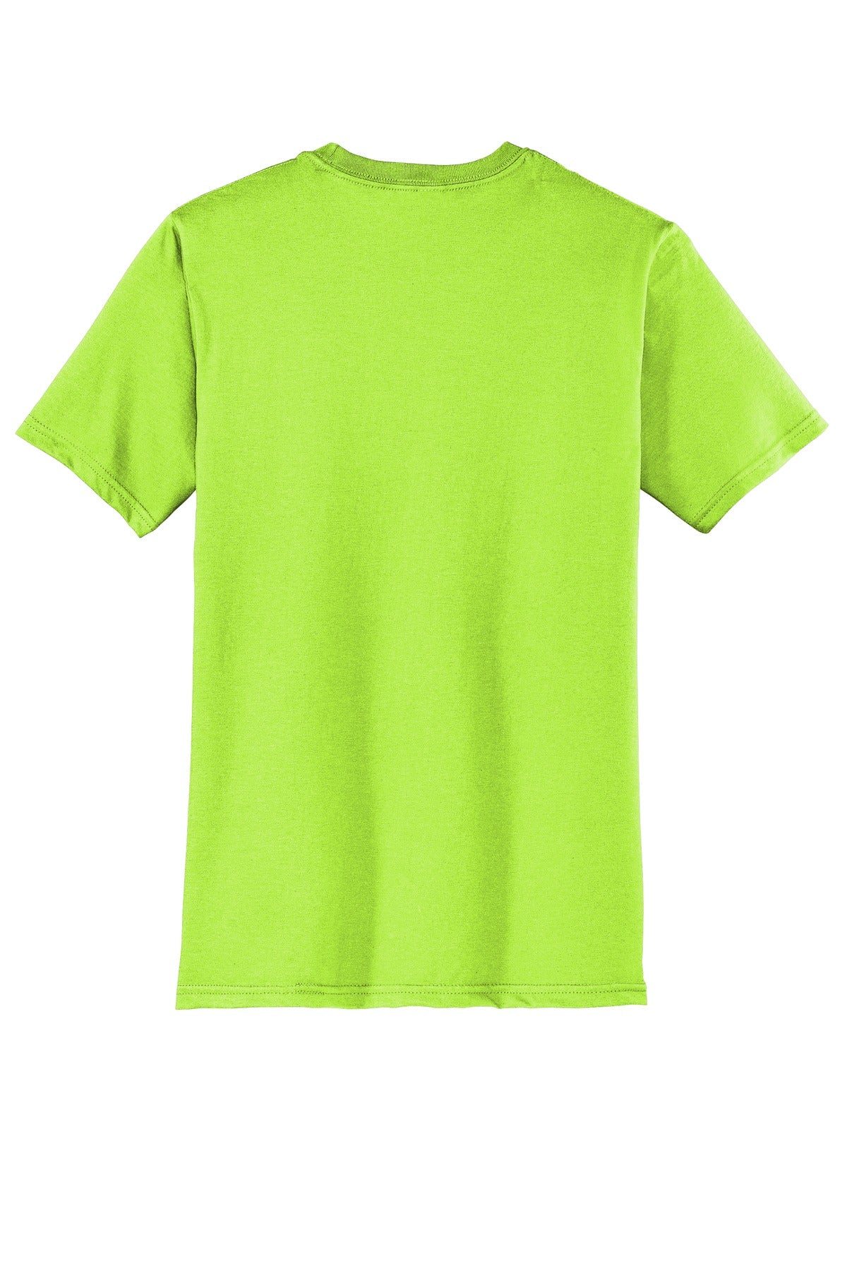 Custom Embroidered District T-Shirts  in Lime Shock