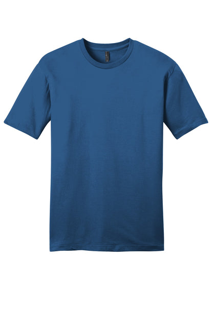 Custom Embroidered District T-Shirts  in Maritime Blue