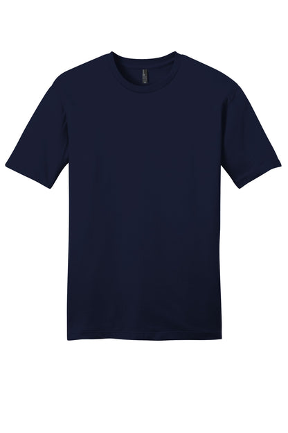 Custom Embroidered District T-Shirts  in New Navy