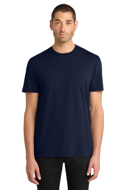 Custom Embroidered District T-Shirts  in New Navy