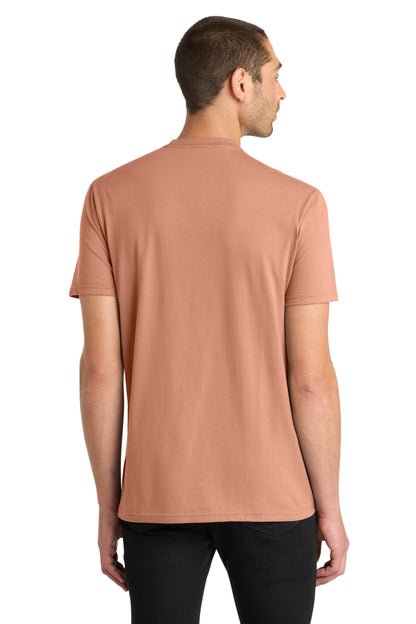 Custom Embroidered District T-Shirts  in Nostalgia Rose