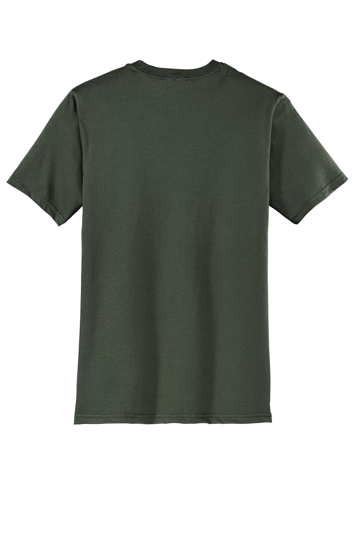 Custom Embroidered District T-Shirts  in Olive