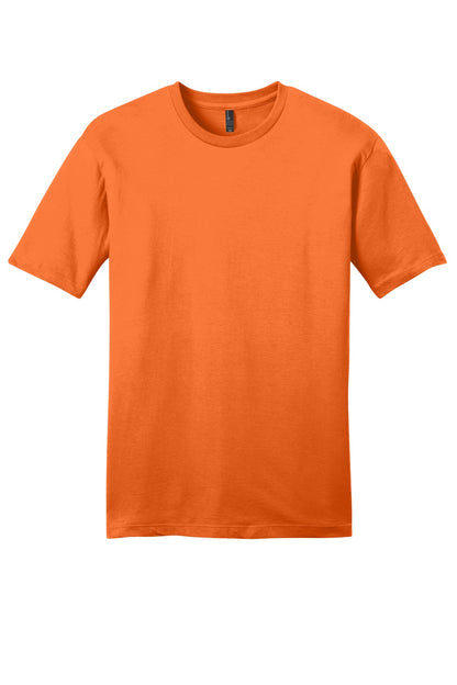 Custom Embroidered District T-Shirts  in Orange