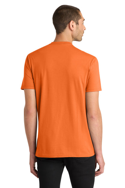 Custom Embroidered District T-Shirts  in Orange