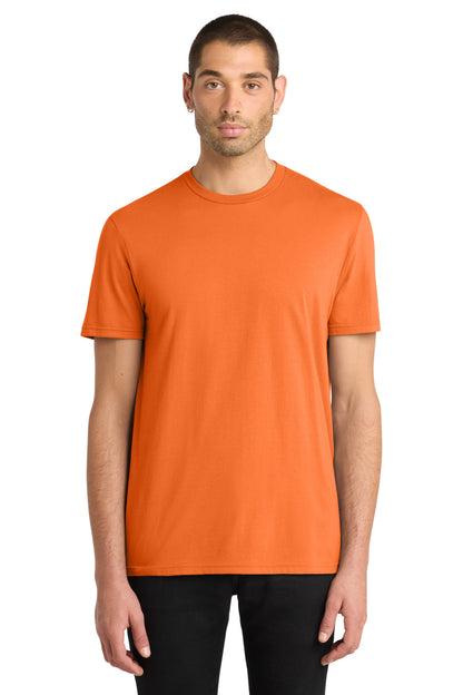 Custom Embroidered District T-Shirts  in Orange