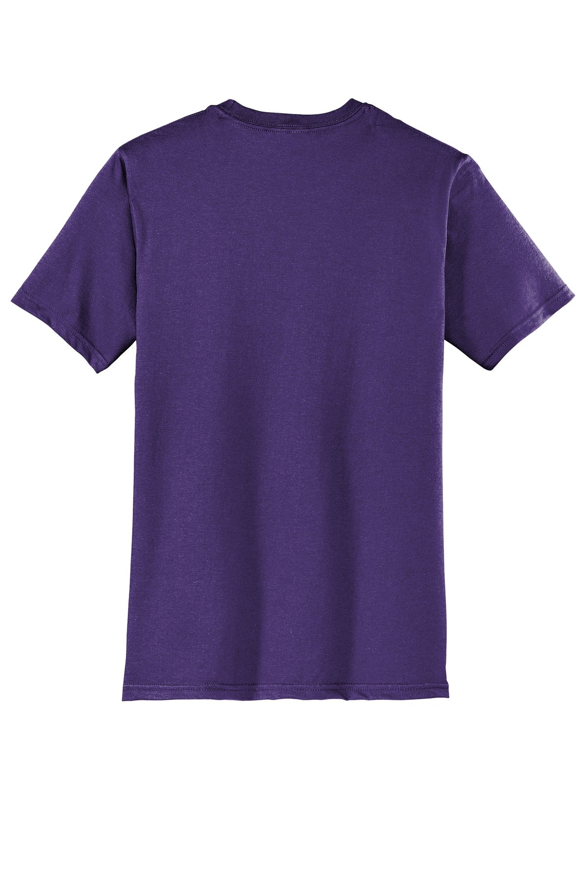Custom Embroidered District T-Shirts  in Purple