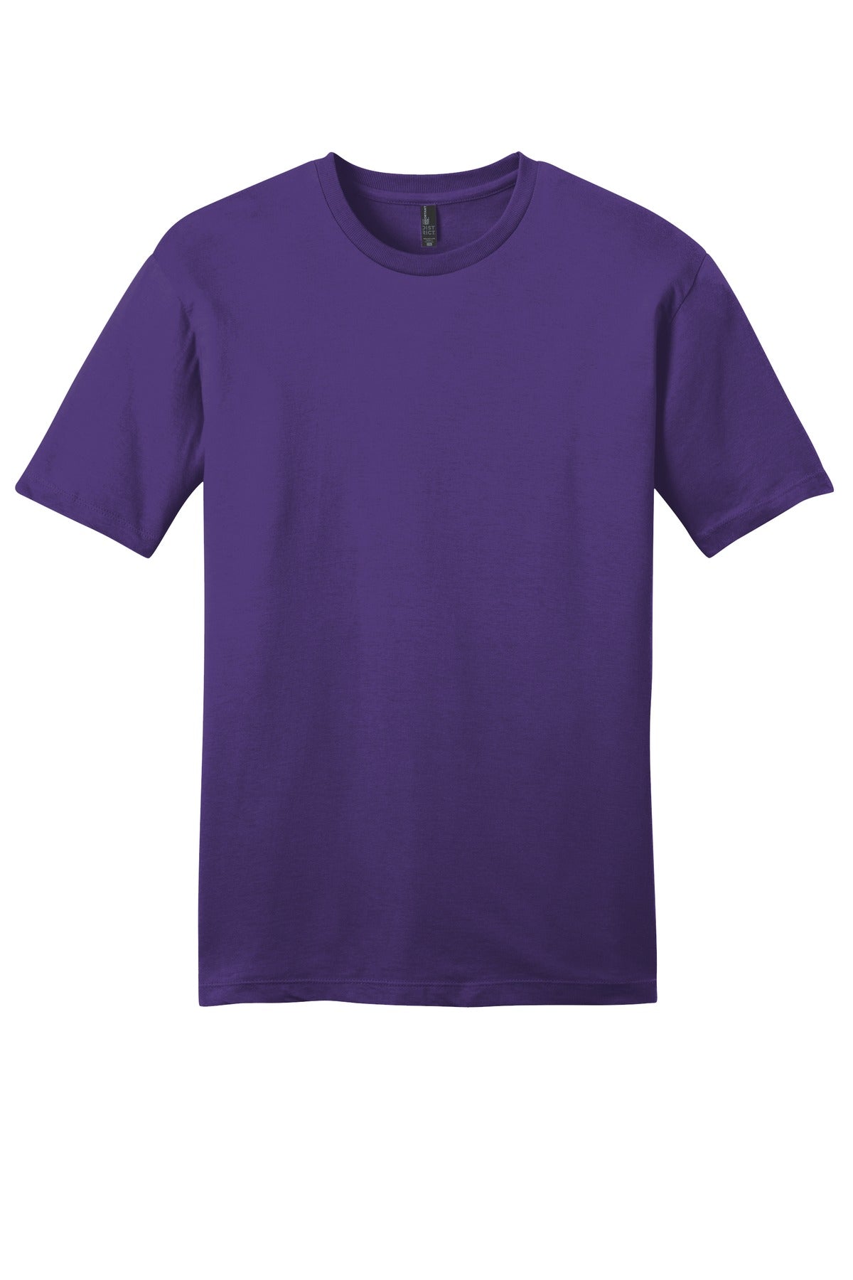 Custom Embroidered District T-Shirts  in Purple