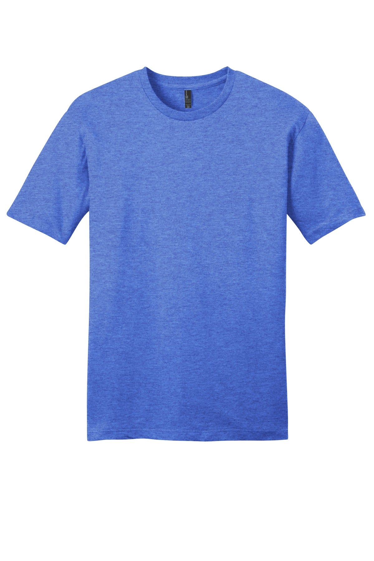 Custom Embroidered District T-Shirts  in Royal Frost