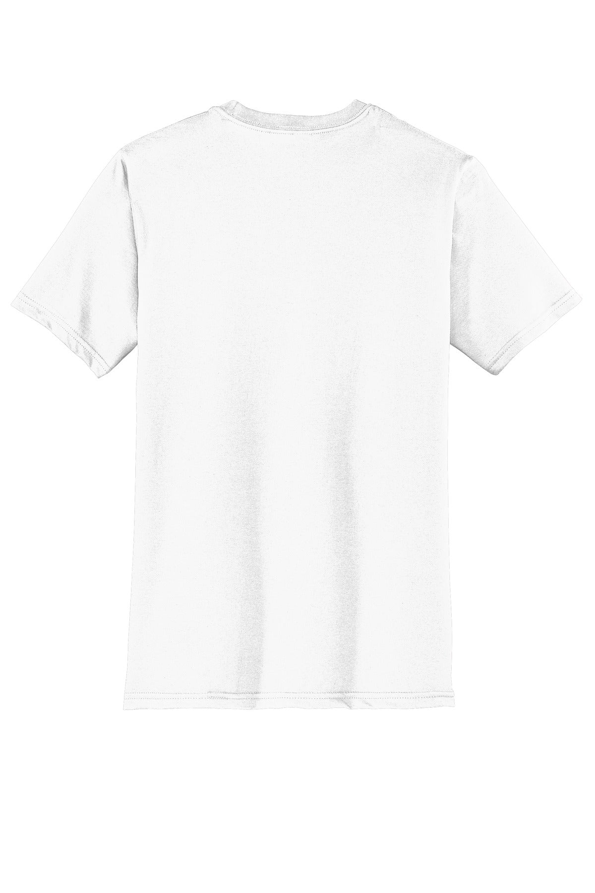 Custom Embroidered District T-Shirts  in White