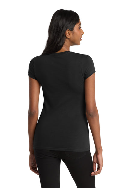 Custom Embroidered District T-Shirts  in Black