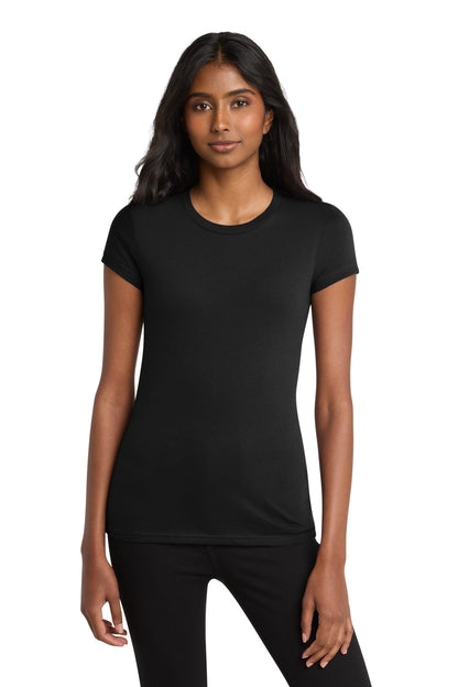 Custom Embroidered District T-Shirts  in Black