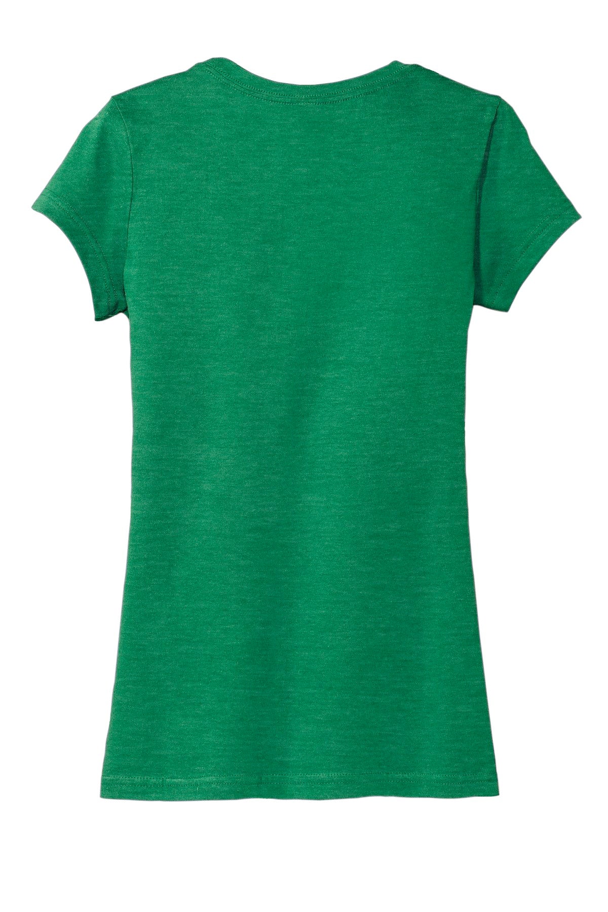 Custom Embroidered District T-Shirts  in Heathered Kelly Green