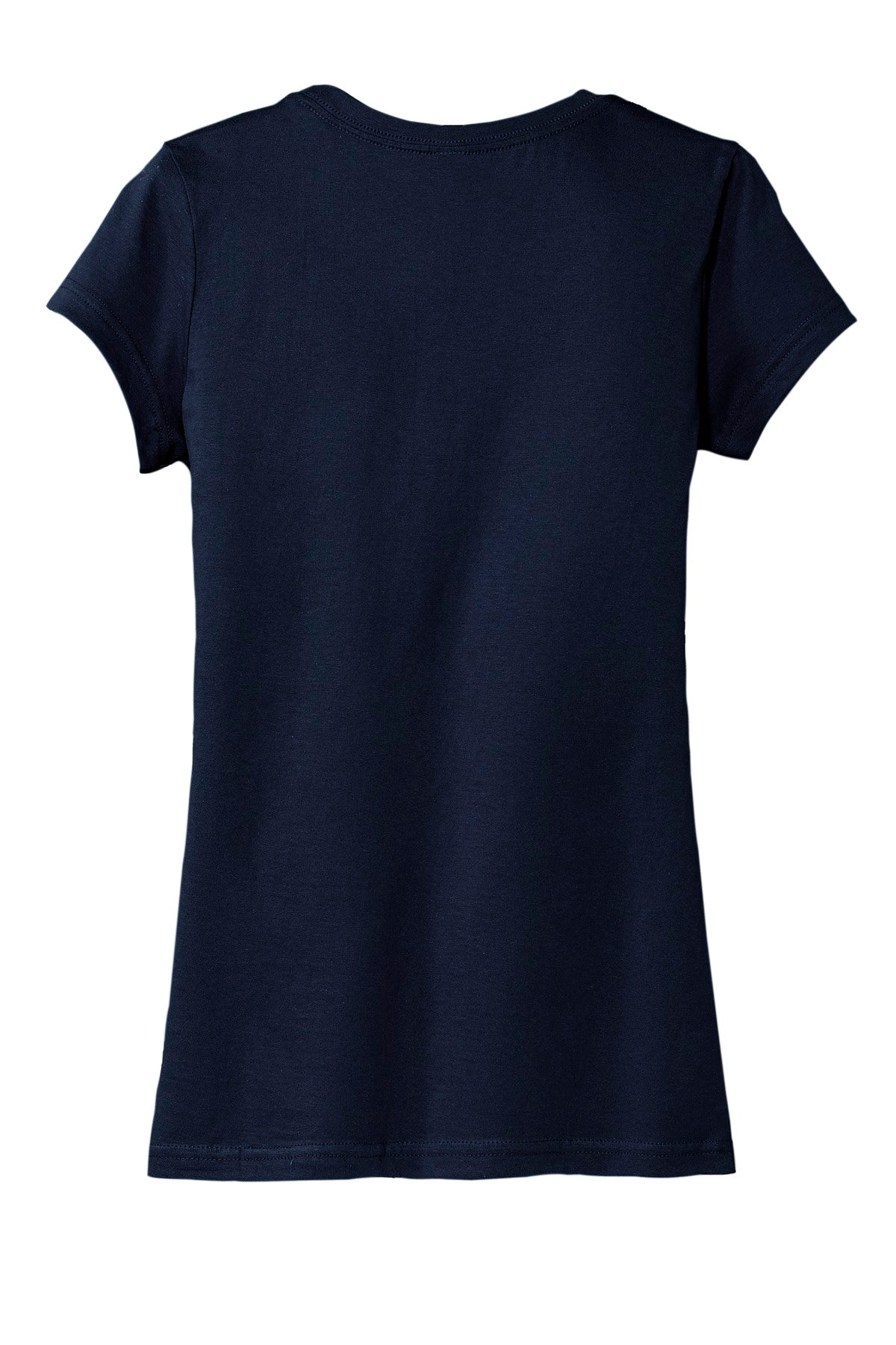 Custom Embroidered District T-Shirts  in New Navy