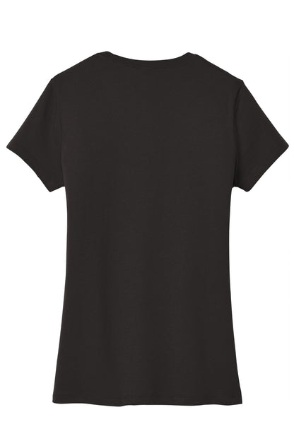 Custom Embroidered District T-Shirts  in Black