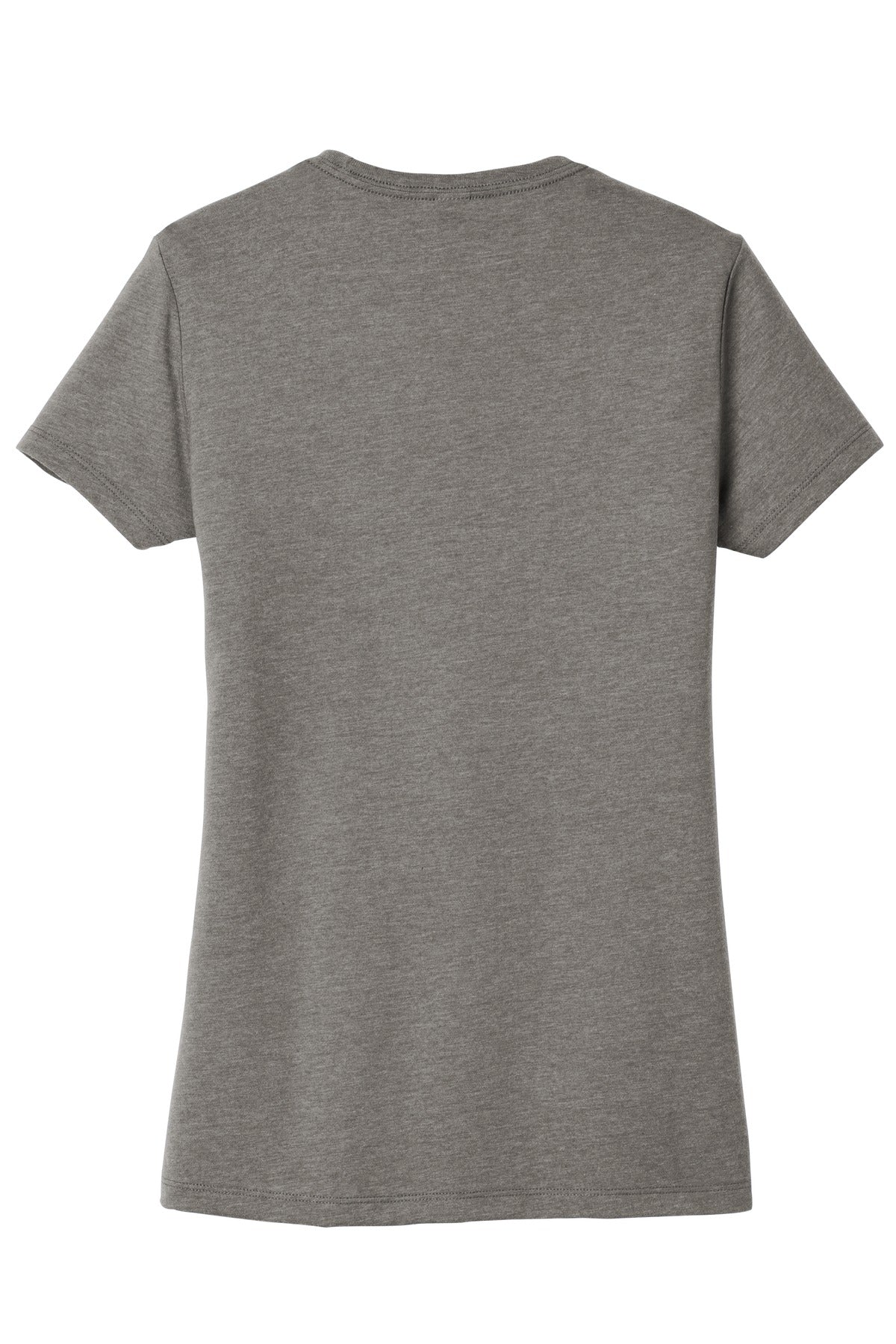 Custom Embroidered District T-Shirts  in Grey Frost
