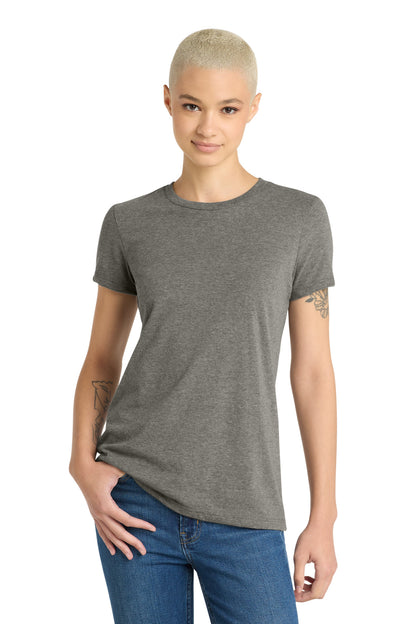 Custom Embroidered District T-Shirts  in Grey Frost