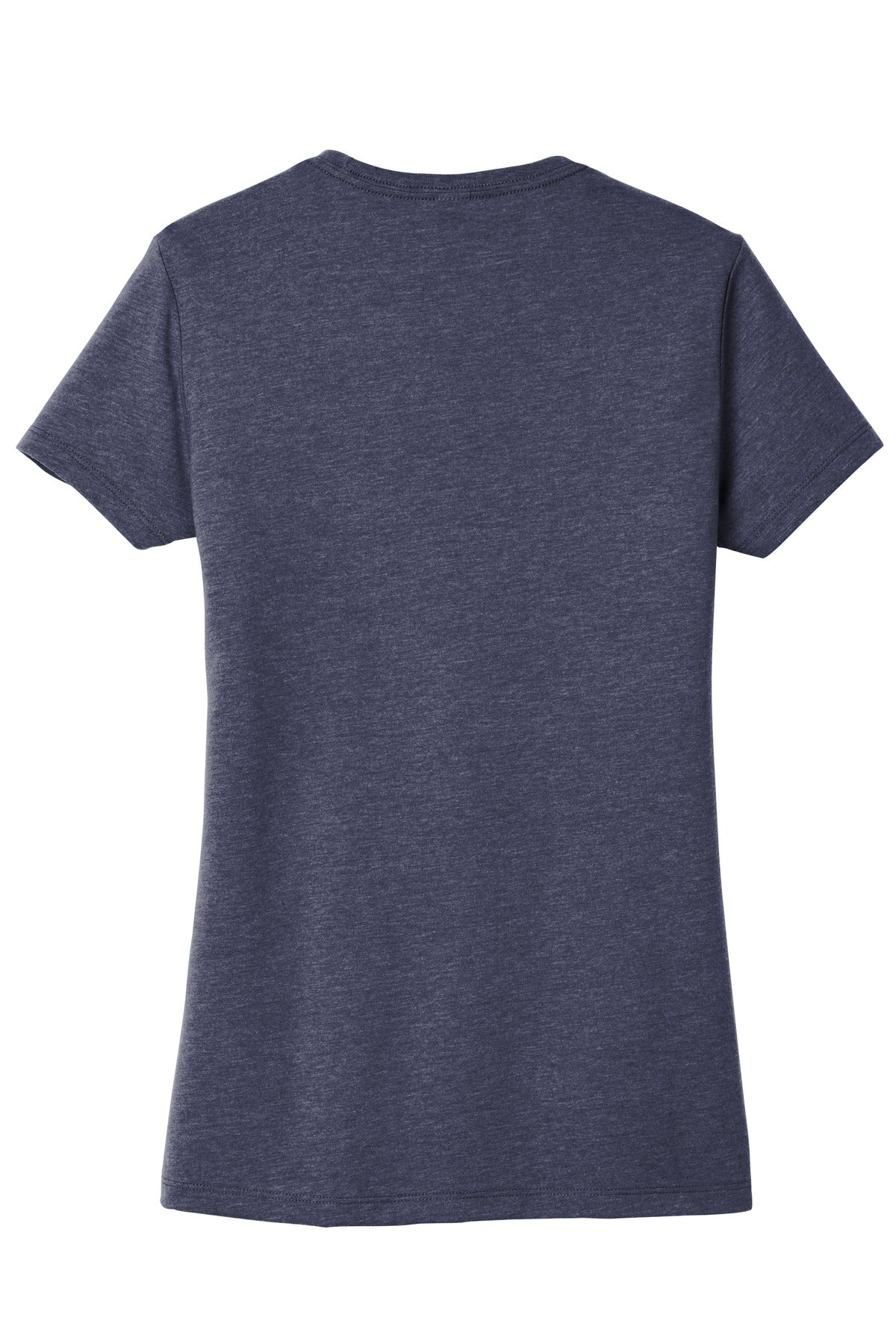 Custom Embroidered District T-Shirts  in Heathered Navy