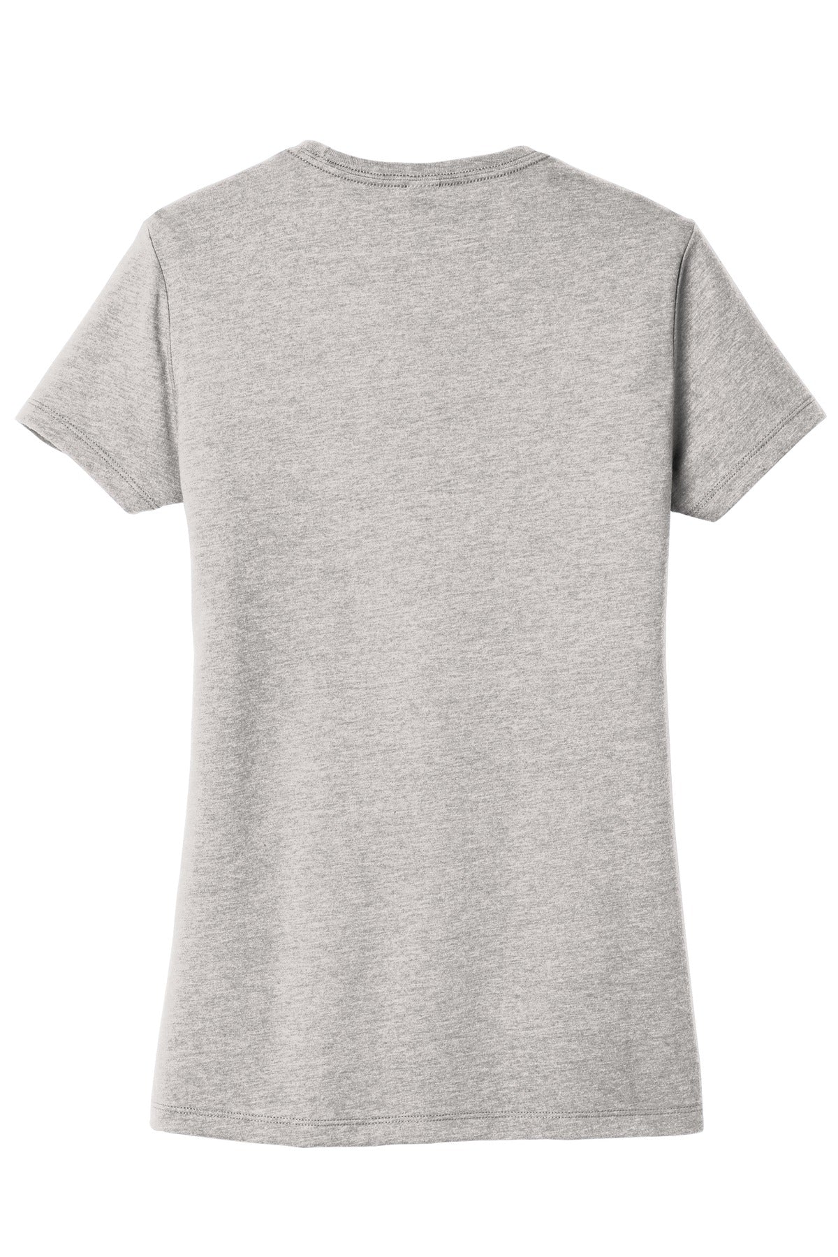 Custom Embroidered District T-Shirts  in Light Heather Grey