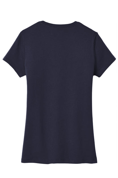 Custom Embroidered District T-Shirts  in New Navy