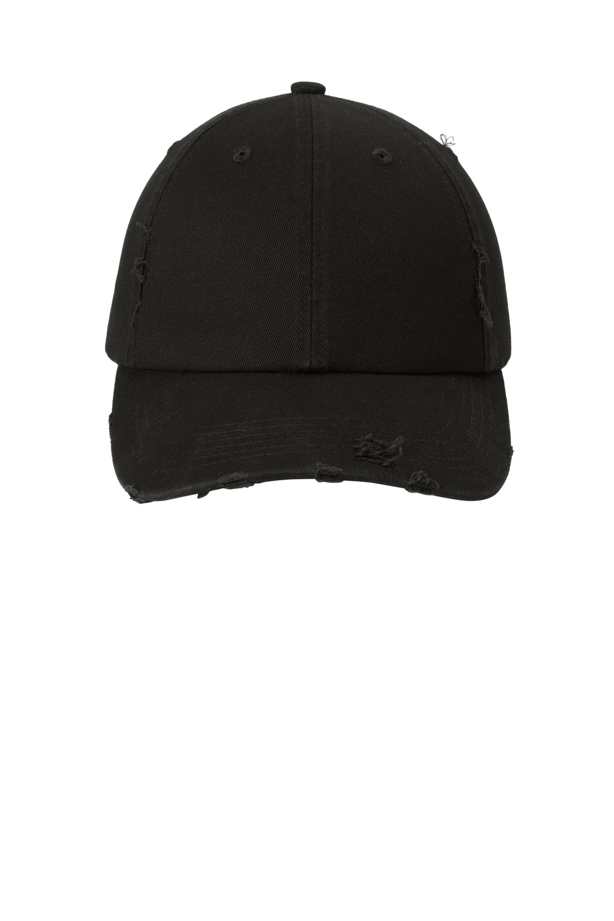 Custom Embroidered District Caps in Black