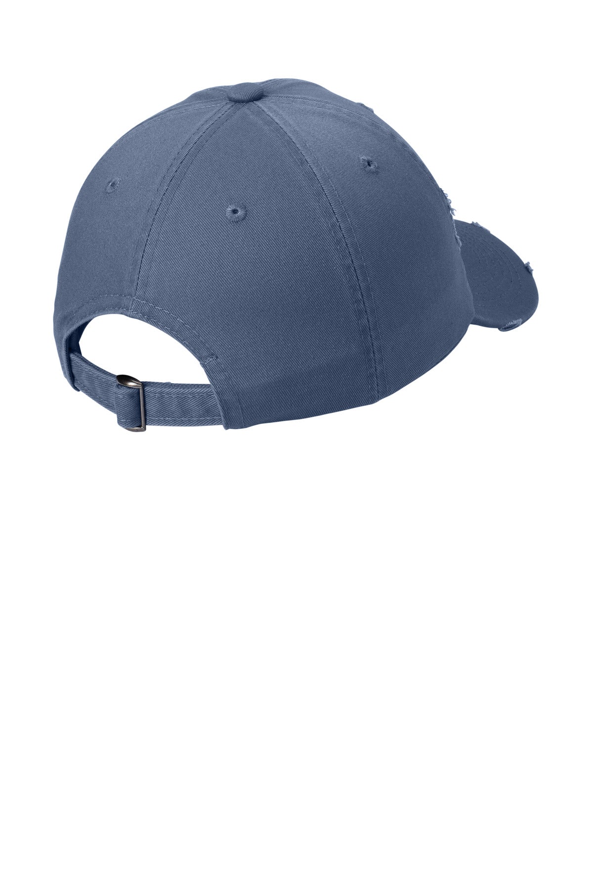 Custom Embroidered District Caps in Scotland Blue