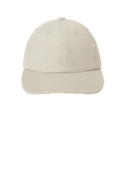Custom Embroidered District Caps in Stone
