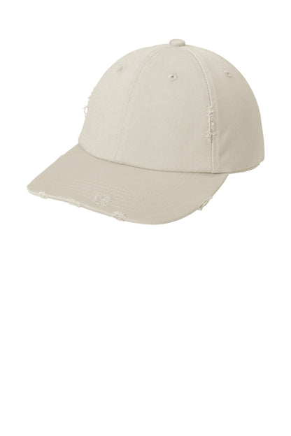 Custom Embroidered District Caps in Stone