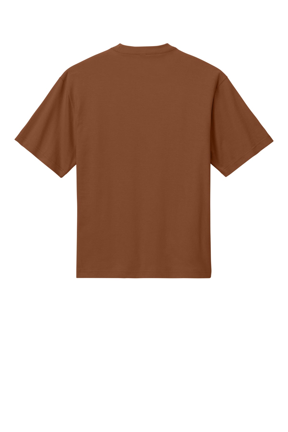 Custom Embroidered District T-Shirts  in Baked Clay