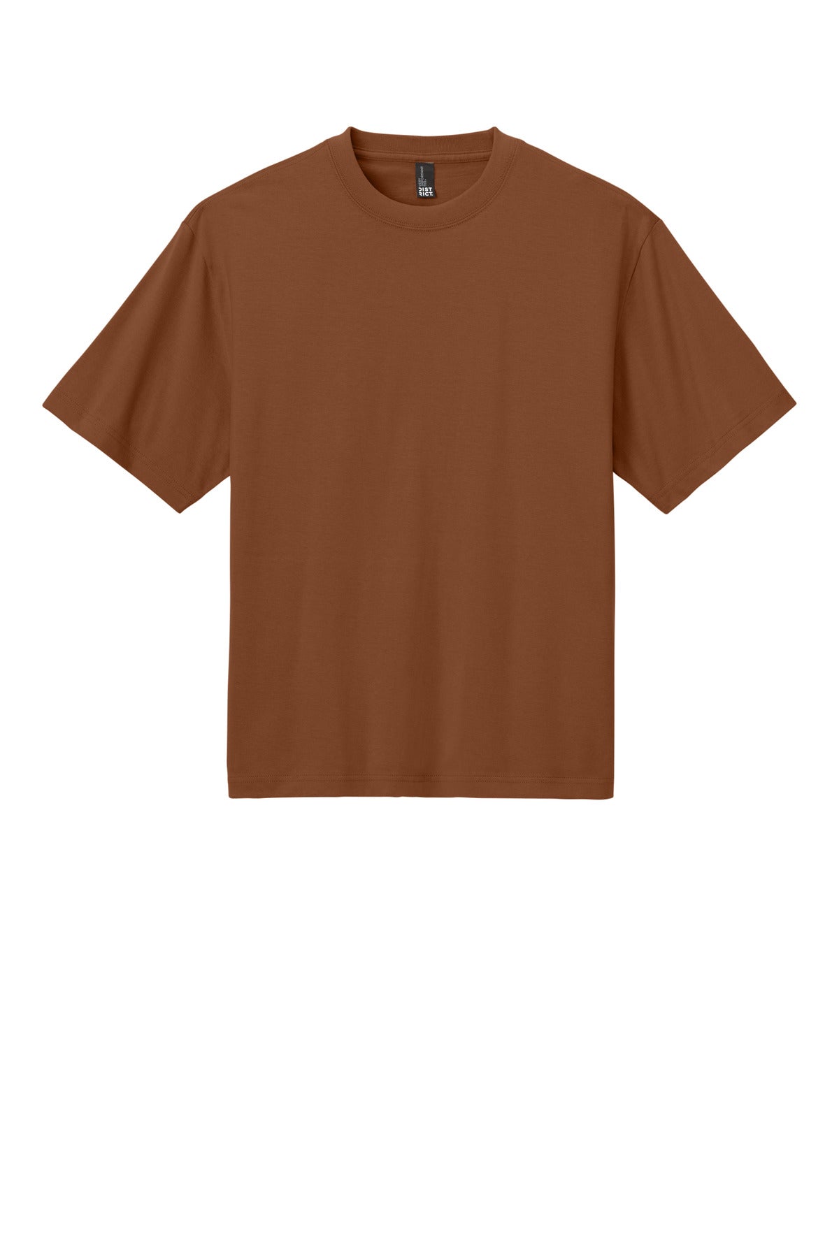 Custom Embroidered District T-Shirts  in Baked Clay