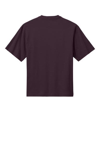 Custom Embroidered District T-Shirts  in Bordeaux