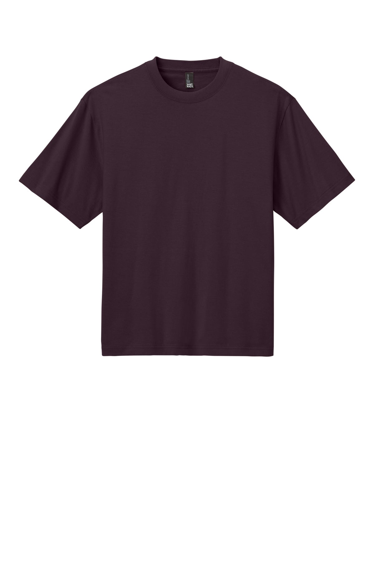 Custom Embroidered District T-Shirts  in Bordeaux