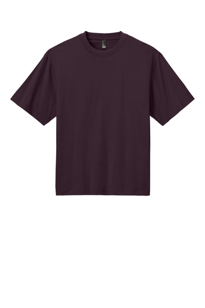 Custom Embroidered District T-Shirts  in Bordeaux