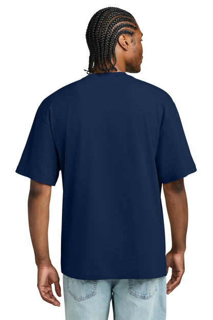 Custom Embroidered District T-Shirts  in Dark Royal