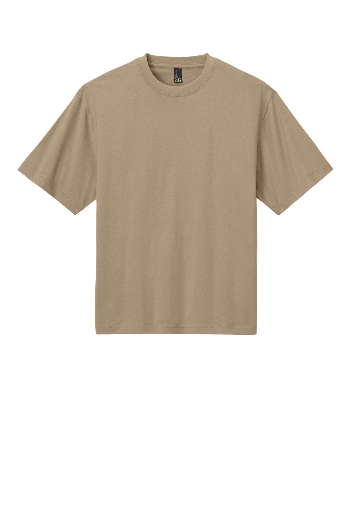 Custom Embroidered District T-Shirts  in Desert Tan
