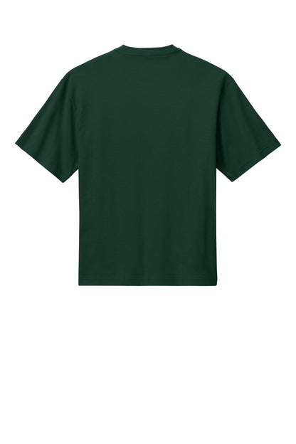 Custom Embroidered District T-Shirts  in Forest Green