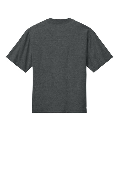 Custom Embroidered District T-Shirts  in Heathered Charcoal