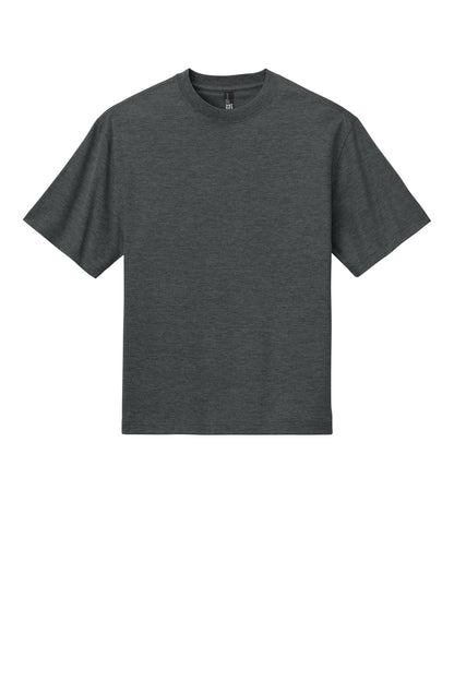 Custom Embroidered District T-Shirts  in Heathered Charcoal