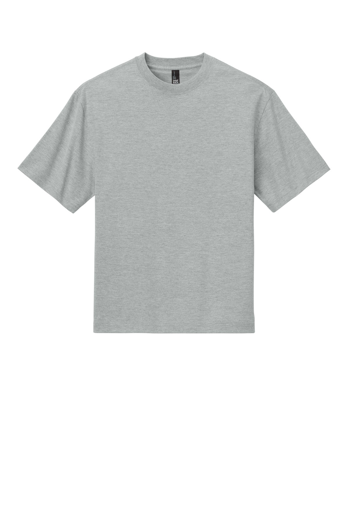 Custom Embroidered District T-Shirts  in Light Heather Grey