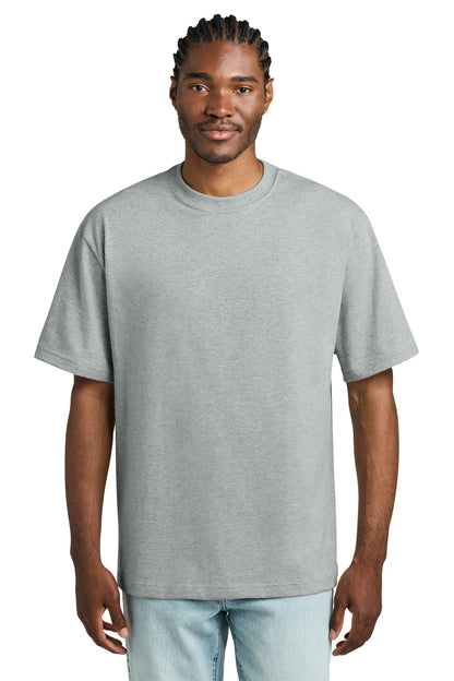 Custom Embroidered District T-Shirts  in Light Heather Grey