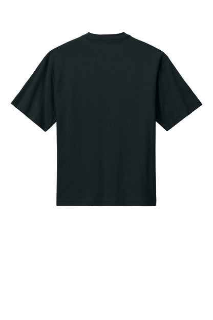 Custom Embroidered District T-Shirts  in Navy Blue