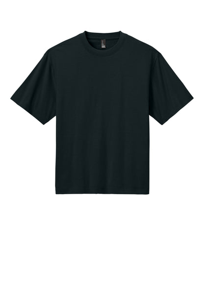 Custom Embroidered District T-Shirts  in Navy Blue