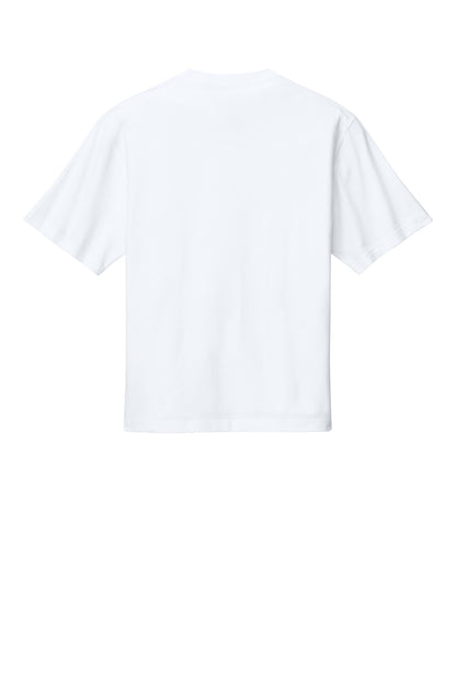 Custom Embroidered District T-Shirts  in White