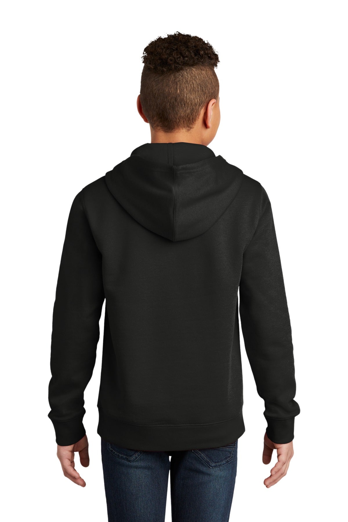 Custom Embroidered District Youth V.I.T.Fleece Hoodie DT6100Y,Black