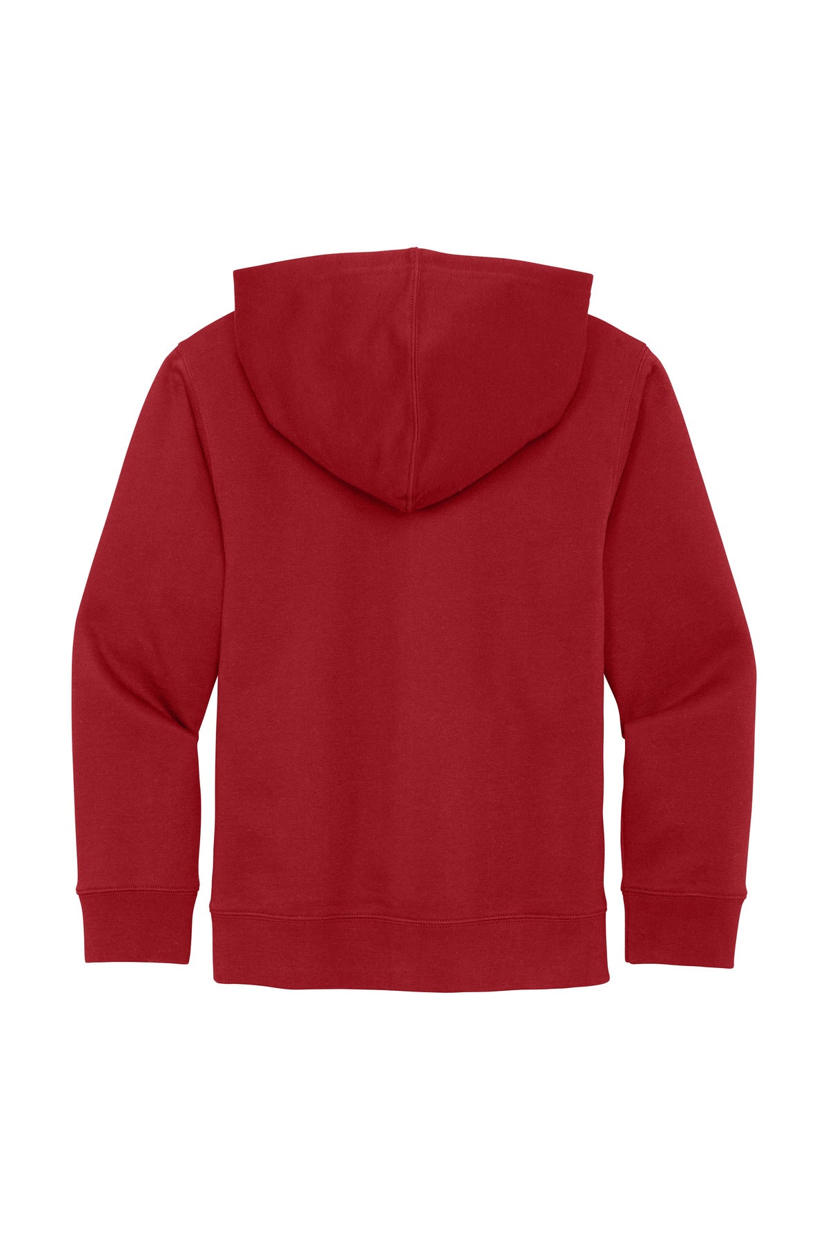 Custom Embroidered District Sweatshirts in Classic Red