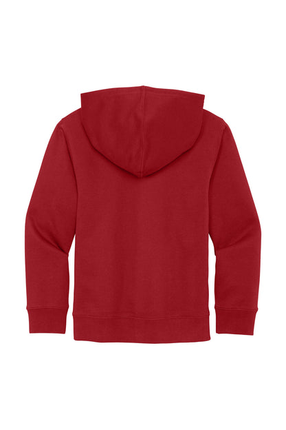 Custom Embroidered District Sweatshirts in Classic Red