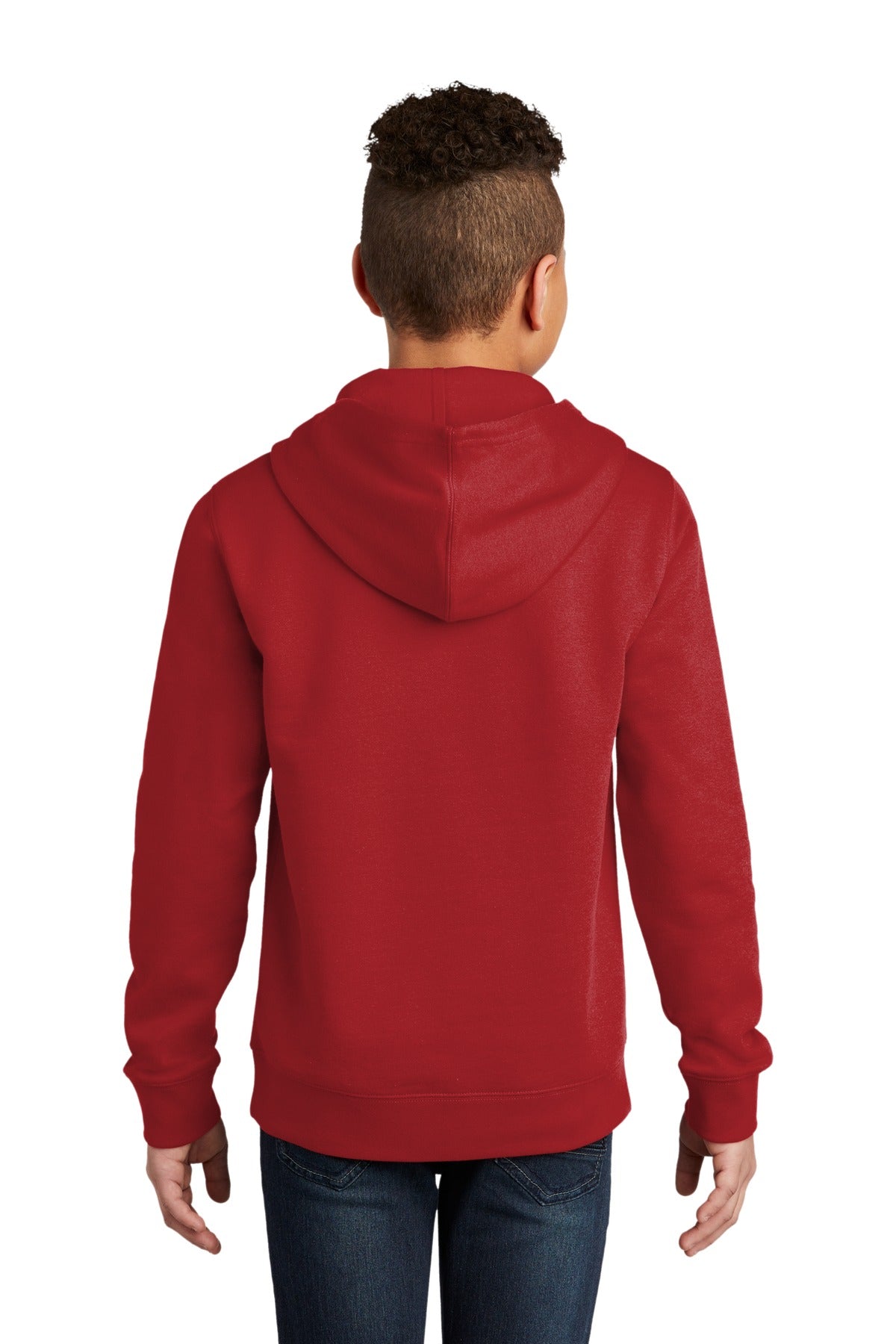 Custom Embroidered District Youth V.I.T.Fleece Hoodie DT6100Y,Classic Red