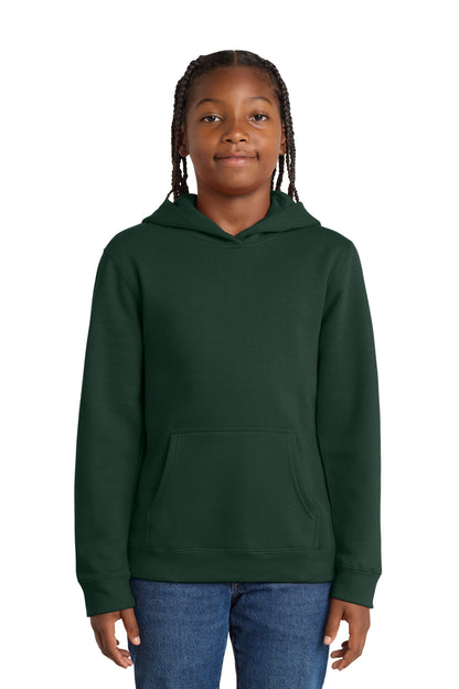 Custom Embroidered District Sweatshirts in Forest Green