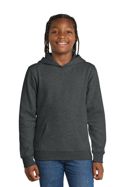 Custom Embroidered District Sweatshirts in Heathered Charcoal