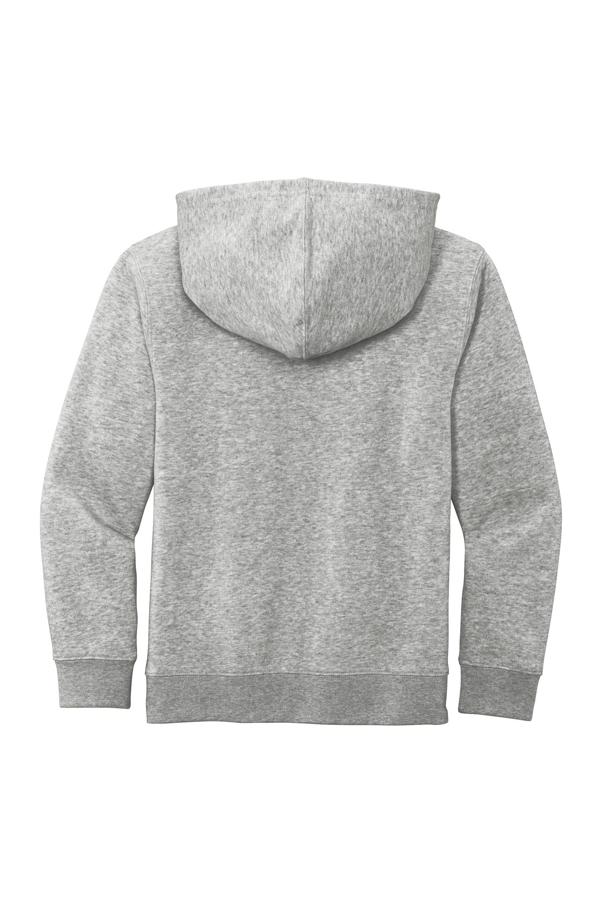 Custom Embroidered District Sweatshirts in Light Heather Grey